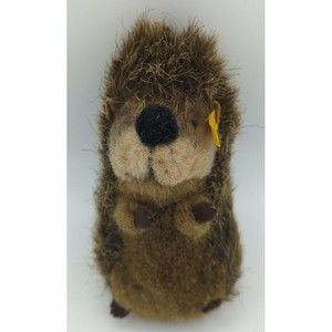 Steiff  070709 hedgehog Joggi  Made  In Germany Button Tag 7"
